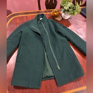 J. Crew Women’s Dark Green Trench Coat